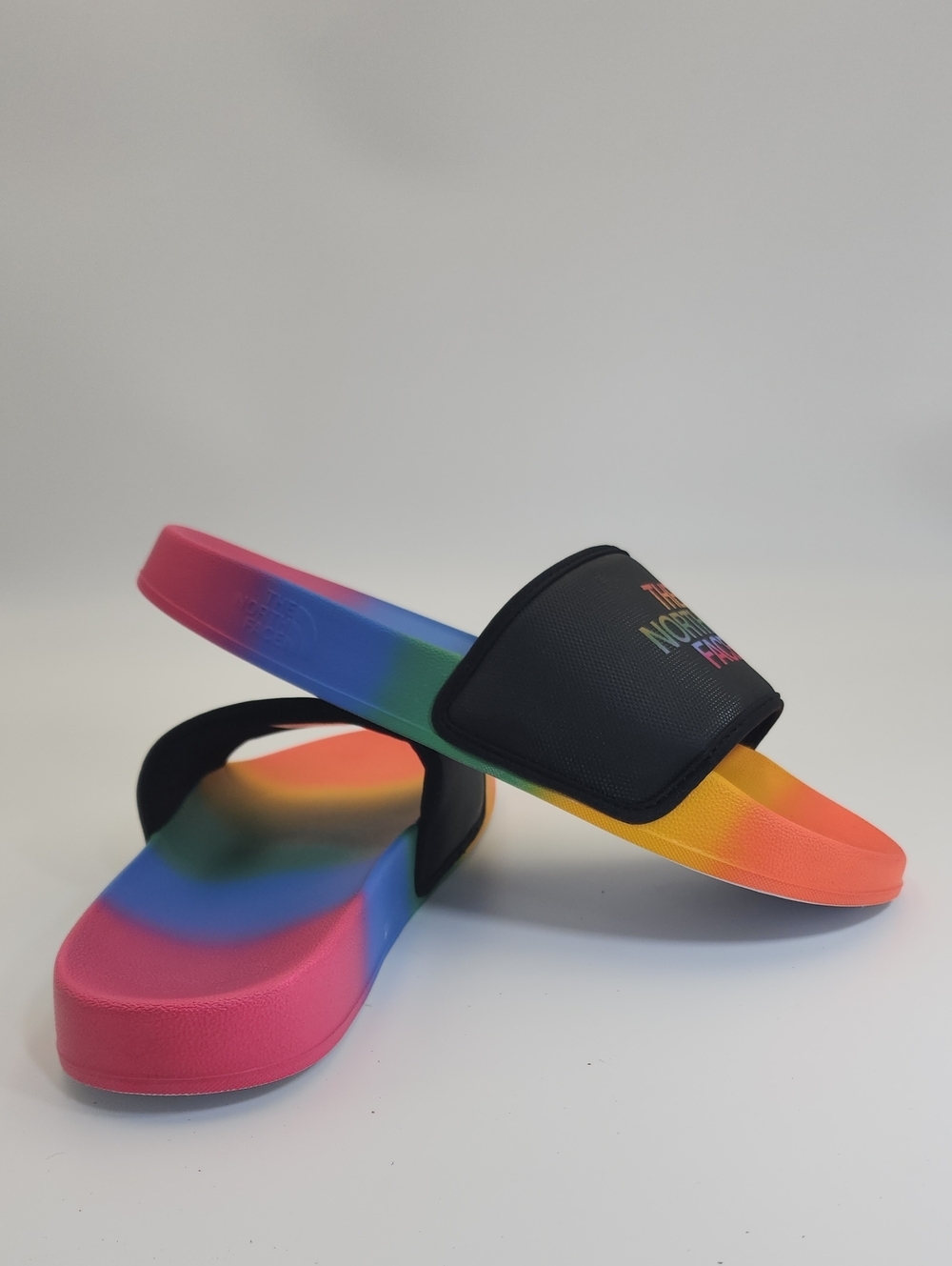 THE NORTH FACE BASE CAMP III SLIDE SANDAL IN PRIDE GRADIENT/ BLACK Sz 9 - Picture 5 of 11